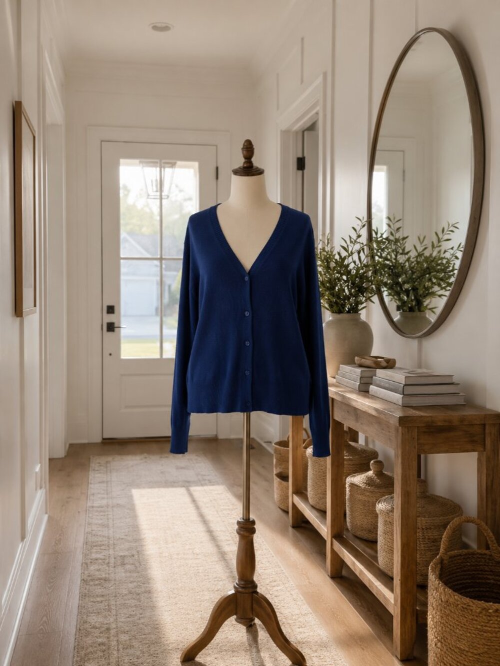 Gap Ladies XL Royal Blue Soft Cotton Cardigan